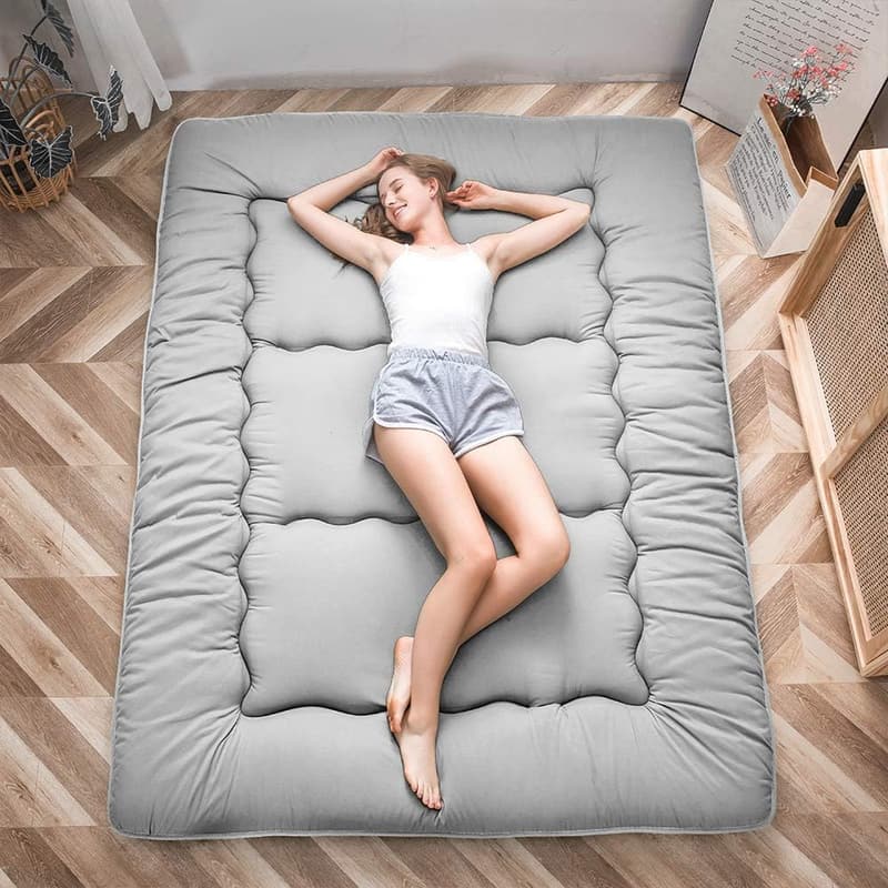 Klappmatratze 90x190 cm – Gepolsterte Japanische Tatami Schlafmatte