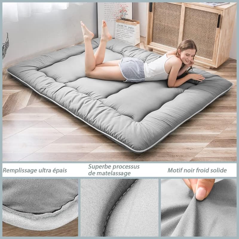 Klappmatratze 90x190 cm – Gepolsterte Japanische Tatami Schlafmatte