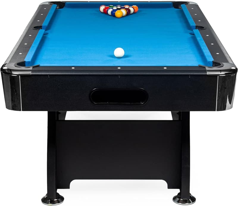 Billardtisch 7ft mit Kugelrücklauf und Zubehör - Buckshot Blackmagic