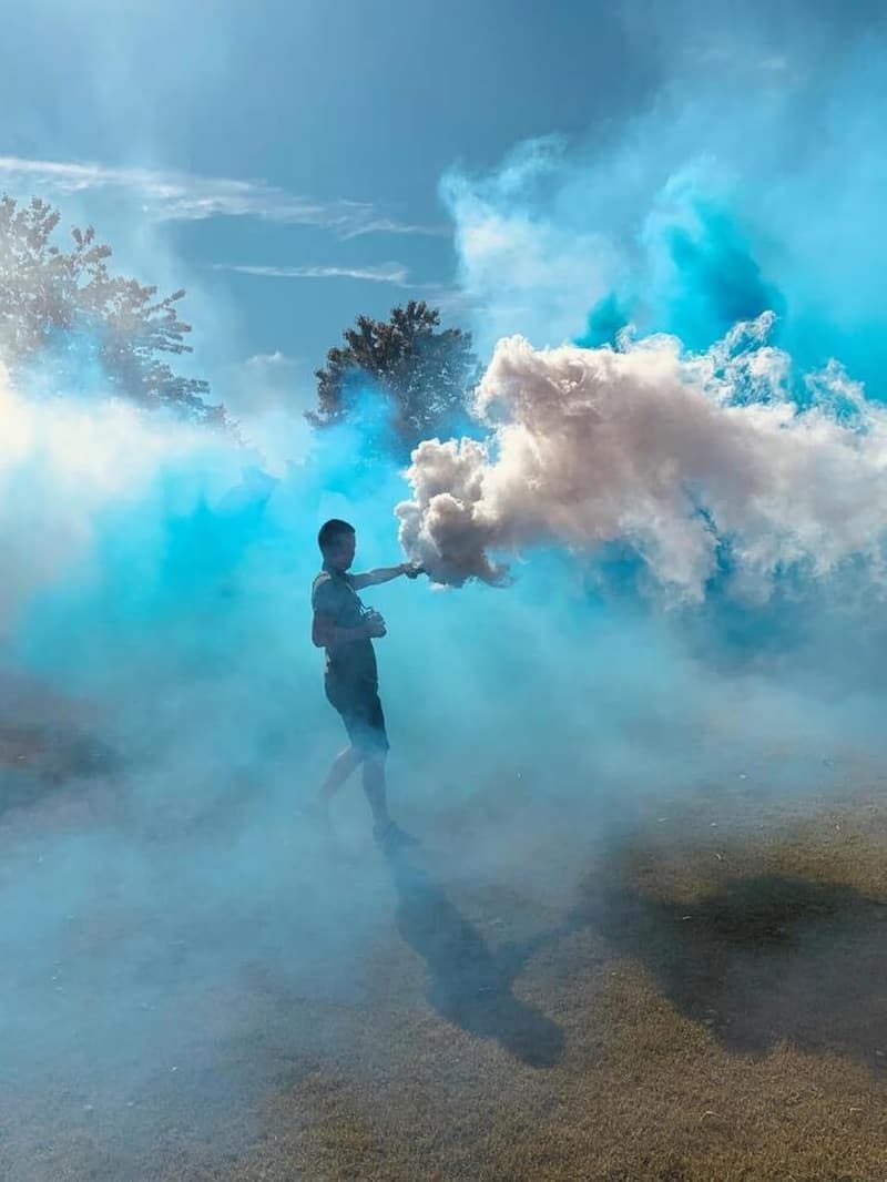 NICO Smoke, 50s, weiße, doppelseitige Zigarette