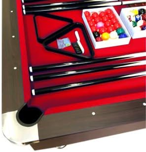 Billardtisch 8 ft - Rot, 220 x 110 cm, Neu