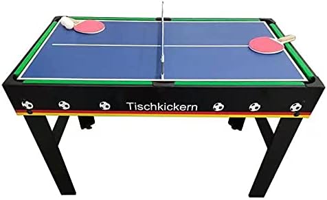 Multifunktionaler 4-in-1 Tisch für Tischfußball, Billard, Tischtennis und Speedhockey