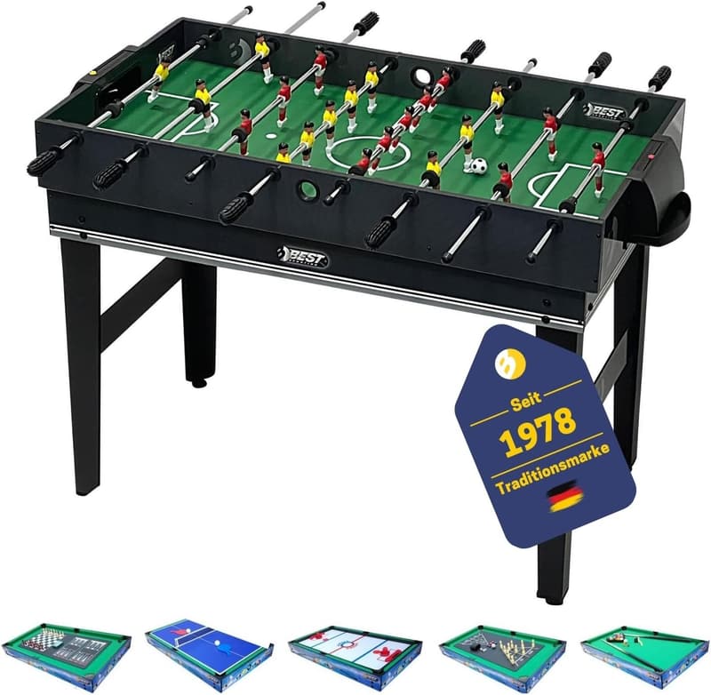 10-in-1 Multigame-Tisch für Kinder und Erwachsene - Tischfußball & mehr