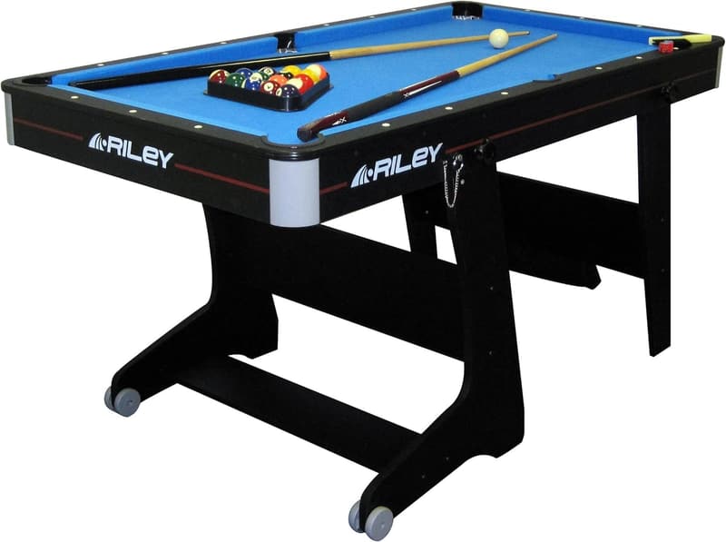 Riley 2-in-1 Klapp-Billardtisch mit Tischtennisfunktion – inkl. Zubehör