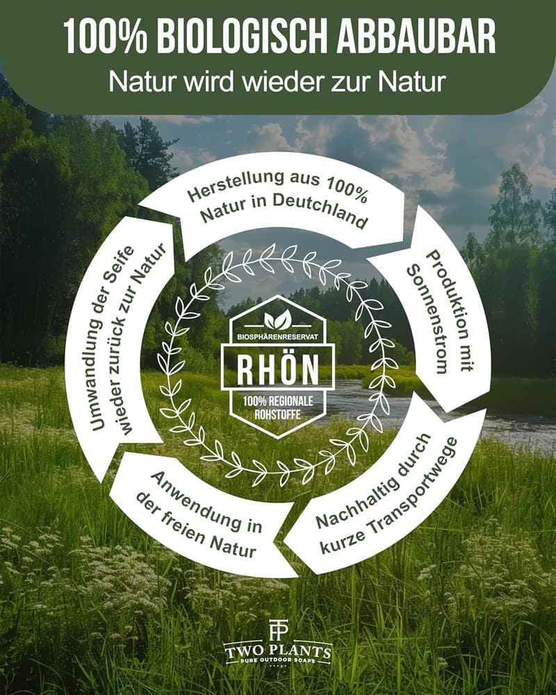 Umweltfreundliche Handgesiedete Outdoorseife für Männer mit Seifenbox