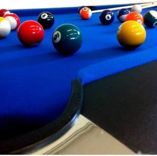 Robuster Pool Billardtisch 7 ft in Blau mit Zubehör, 145 kg