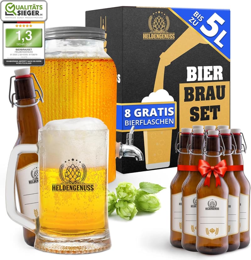 Bierbrauset Helles - 5L für Männer mit Videoanleitung