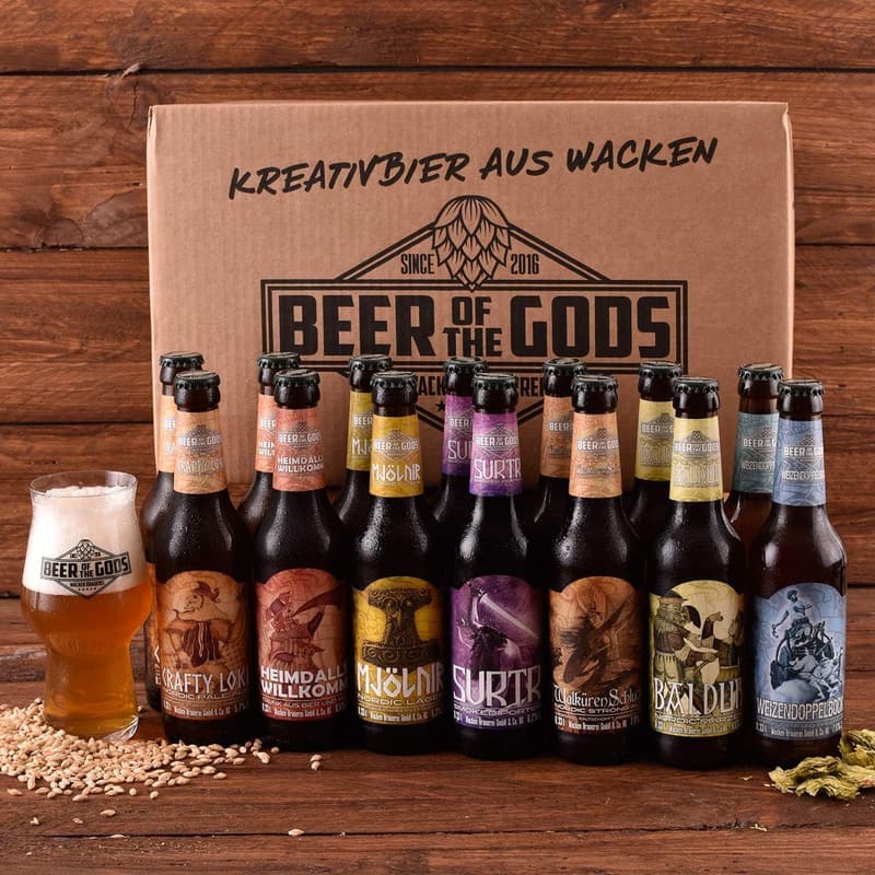Wacken Brauerei Craft Beer Box mit Glas - Geschenkset für Männer