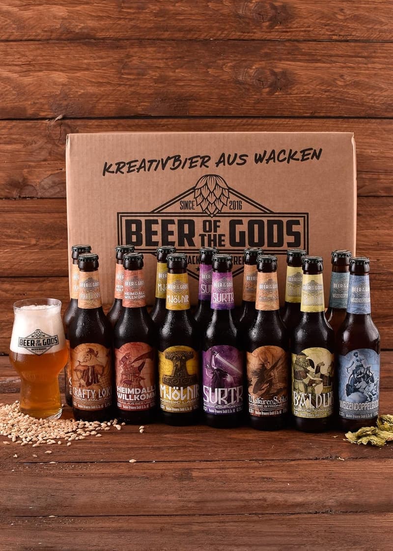 Wacken Brauerei Craft Beer Box mit Glas - Geschenkset für Männer