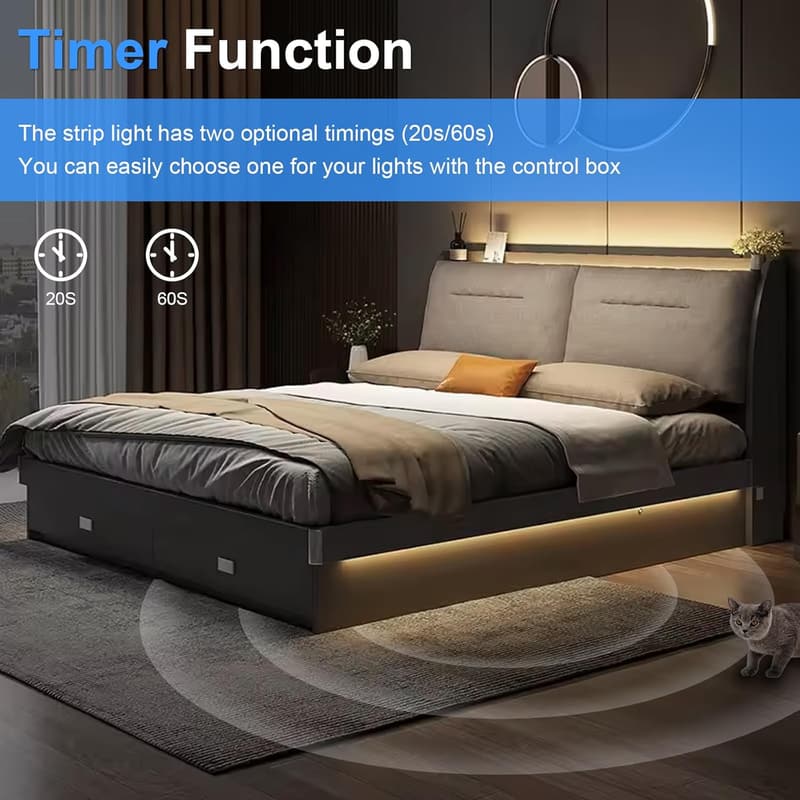 LED Strip mit Bewegungsmelder 1m, 3500K Warmweiß für Zuhause