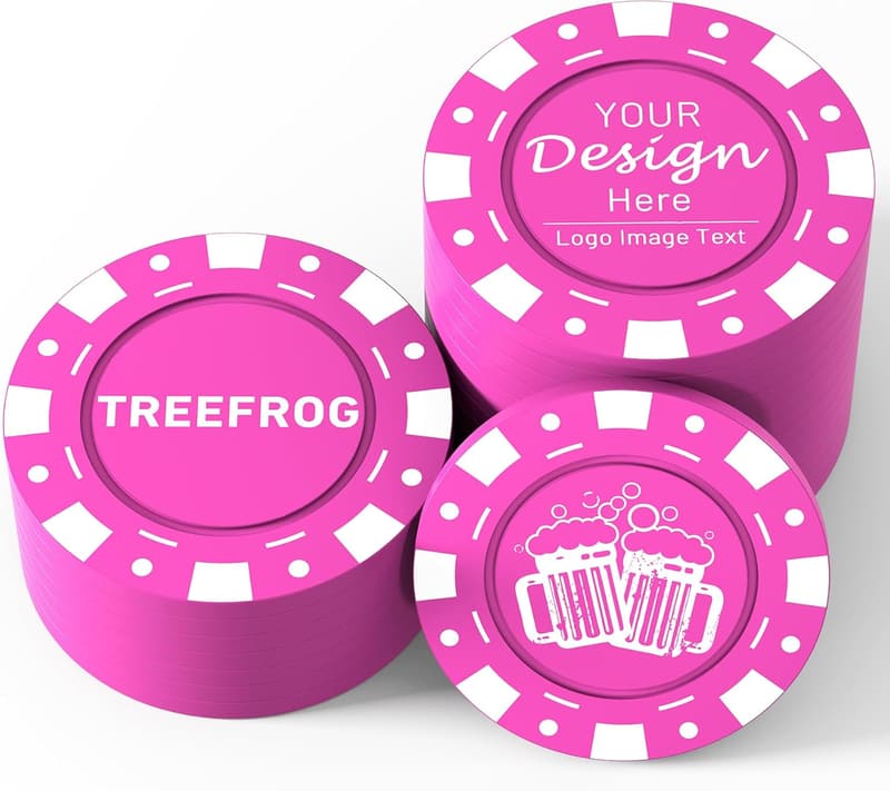 Personalisierte Poker-Chips mit individuellem Design für Veranstaltungen