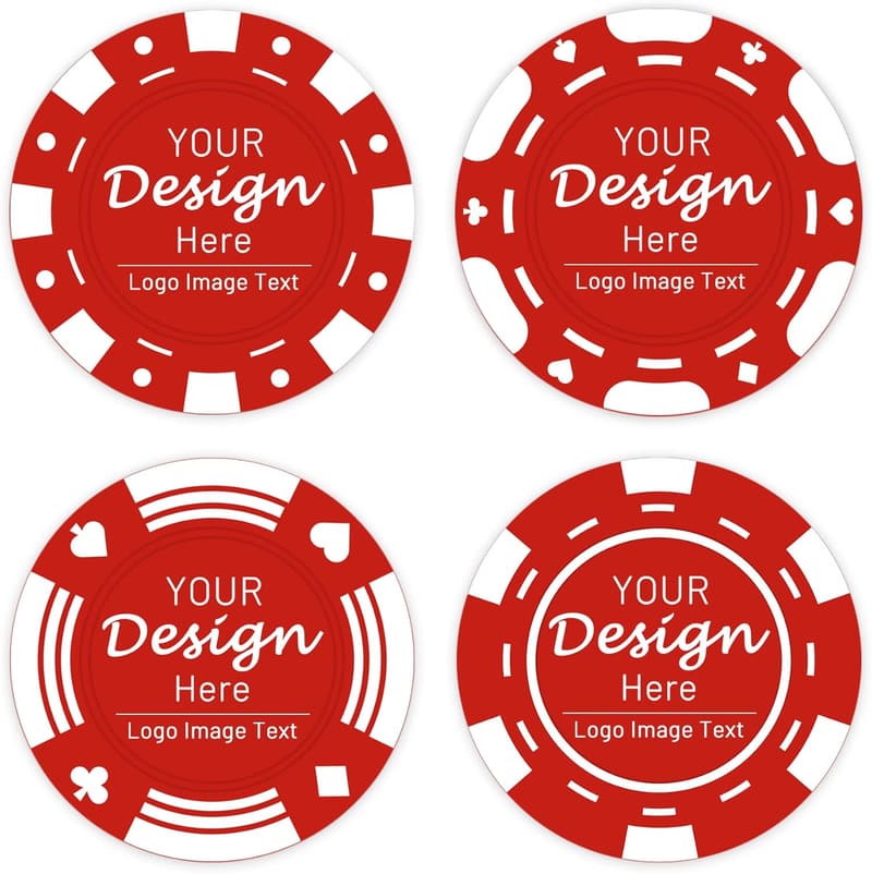 Personalisierte Poker-Chips mit Foto für Hochzeiten und Feiern
