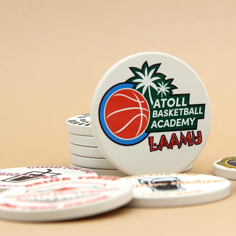 Personalisierte Casino-Pokerchips 39 mm für Firmenveranstaltungen