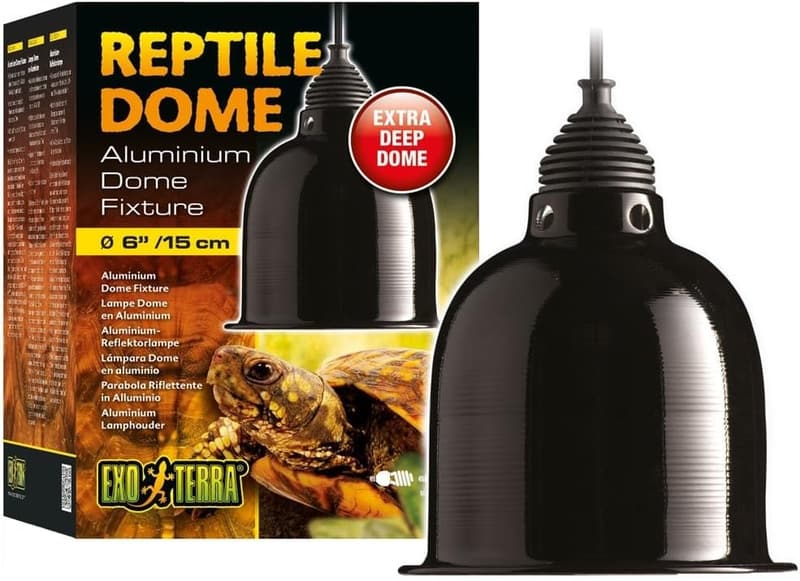 Exo Terra Reptilien Dome mit hitzebeständiger Porzellanfassung, E27