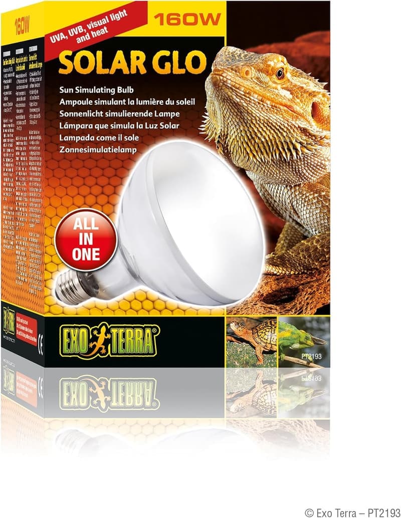 Exo Terra Solar-GLO 160 W UVB-Lampe für Terrarien