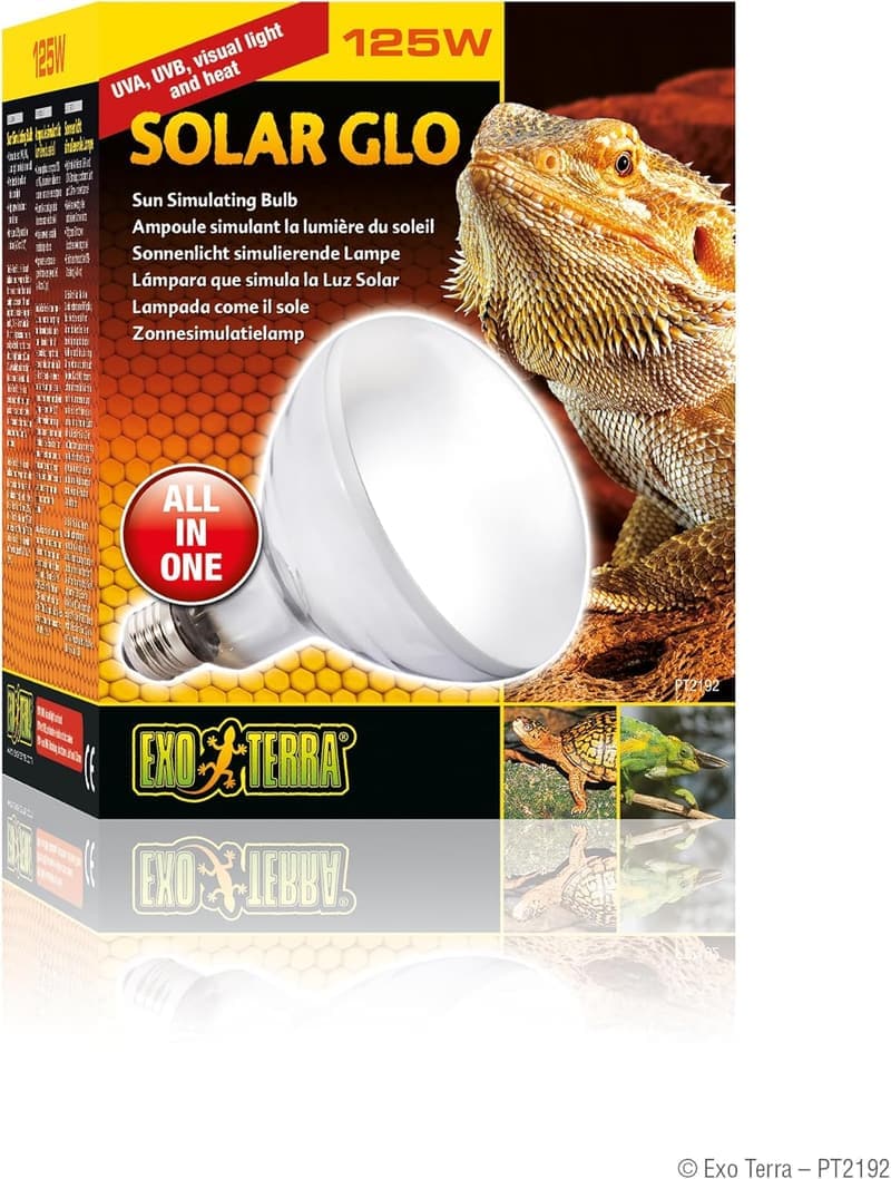 Exo Terra Solar Glo 125W E27, Sonnenlicht simulierende Lampe