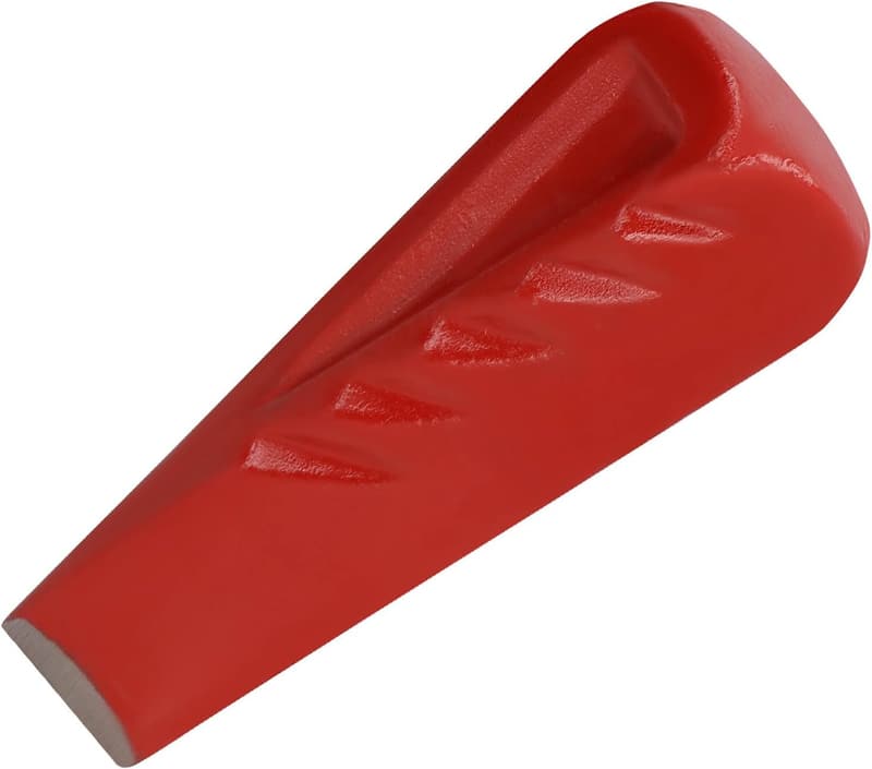 Geschmiedeter Holzspaltkeil aus Stahl 214 mm - 2,2 kg Schwarz