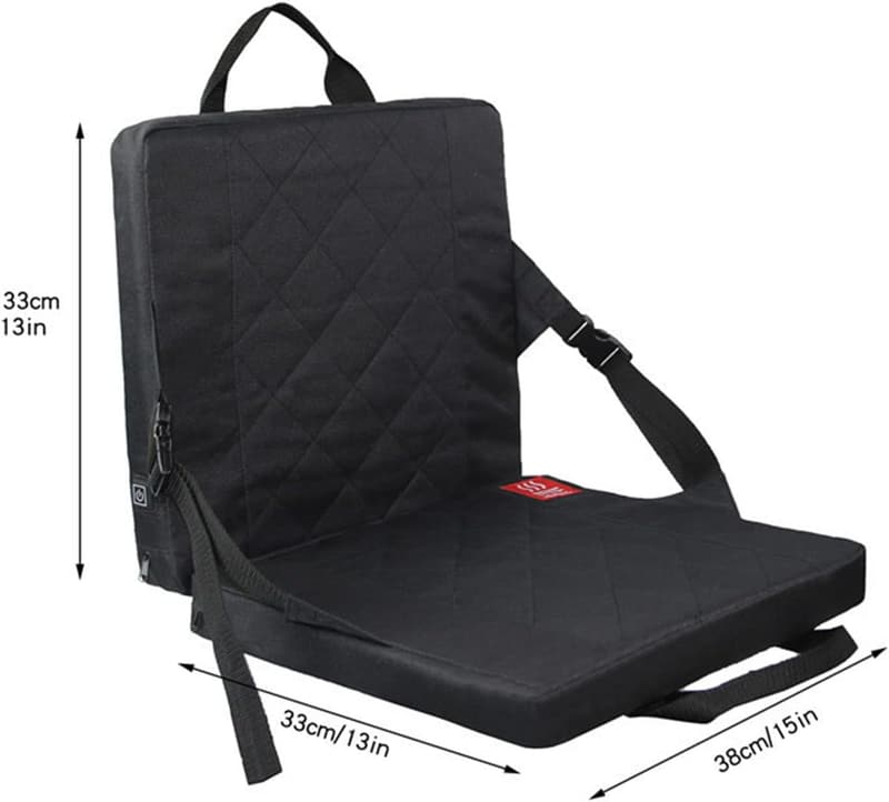 Beheiztes Sitzkissen mit Rückenlehne für Camping und Outdoor-Aktivitäten