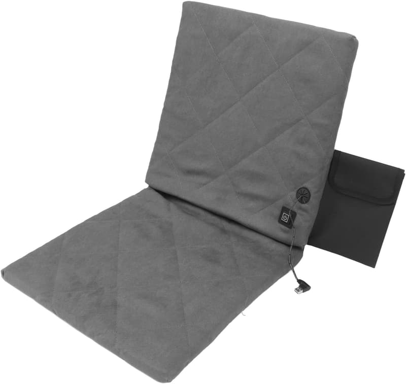 Beheizter Klappbarer Stadionsitz – Ergonomisches Sitzkissen für Camping, Angeln, 3 Heizmodi