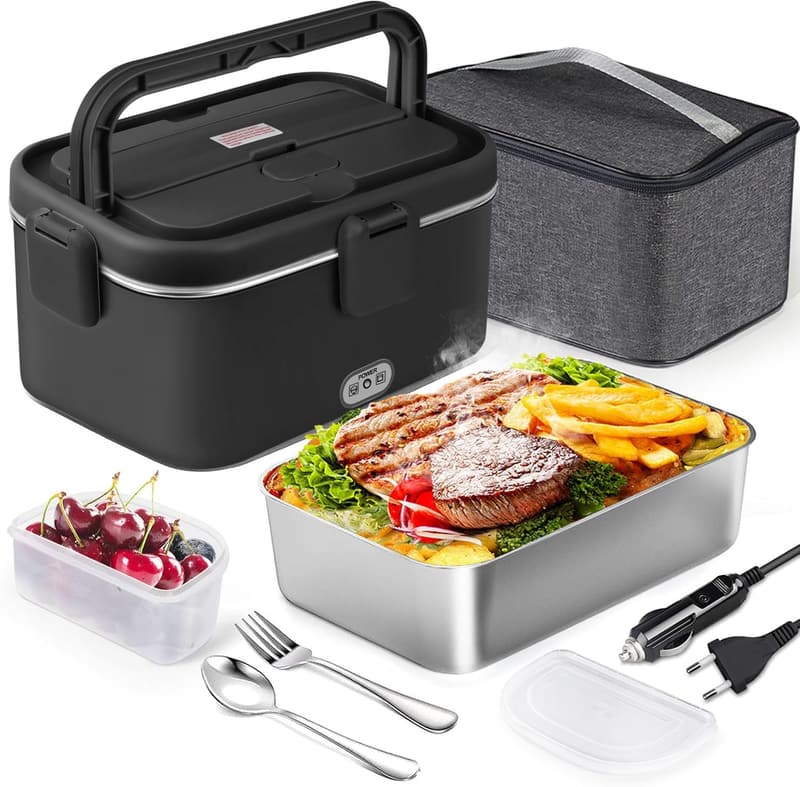 Elektrische Lunchbox 1,8L mit Taschenwärmer für Auto und Büro