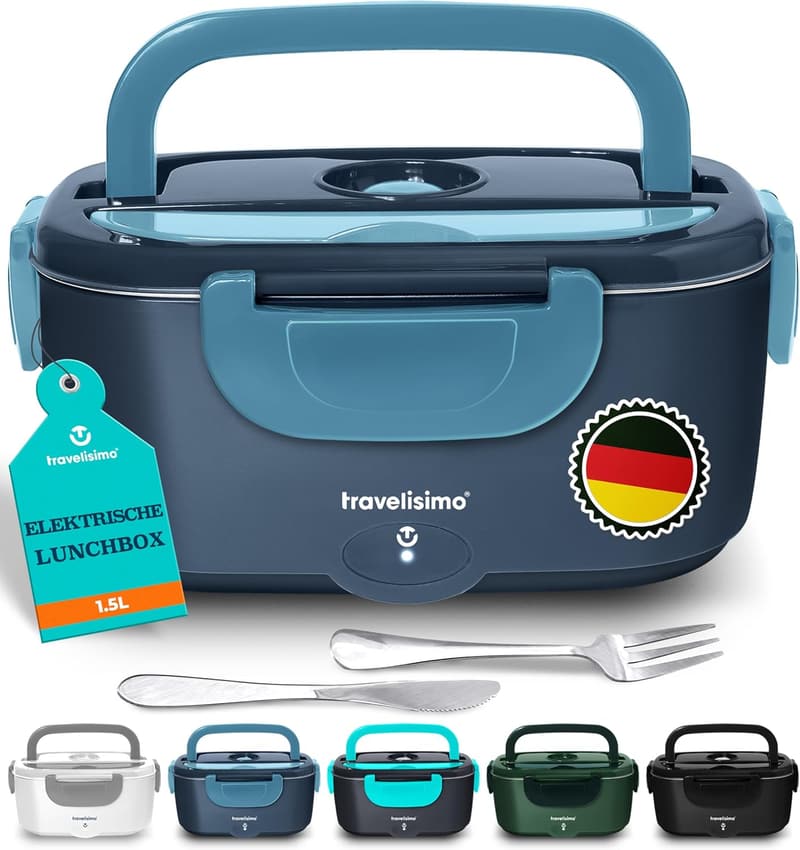 Elektrische Lunchbox 80W 1,5L - Warmhaltebox für Arbeit & Reisen