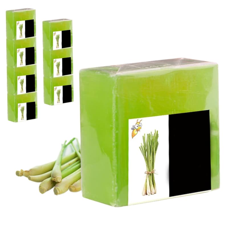 Citronella-Seife 8 Stück, feuchtigkeitsspendend für Körper und Haar
