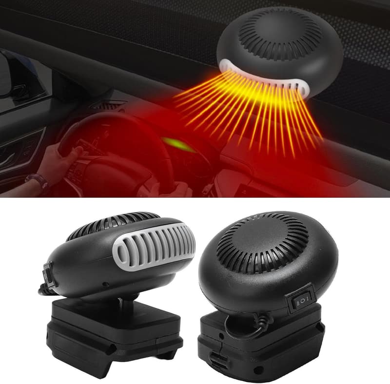 Tragbarer, leiser Batteriebetriebener Raumheizer mit 2 Temperatureinstellungen, 170 W