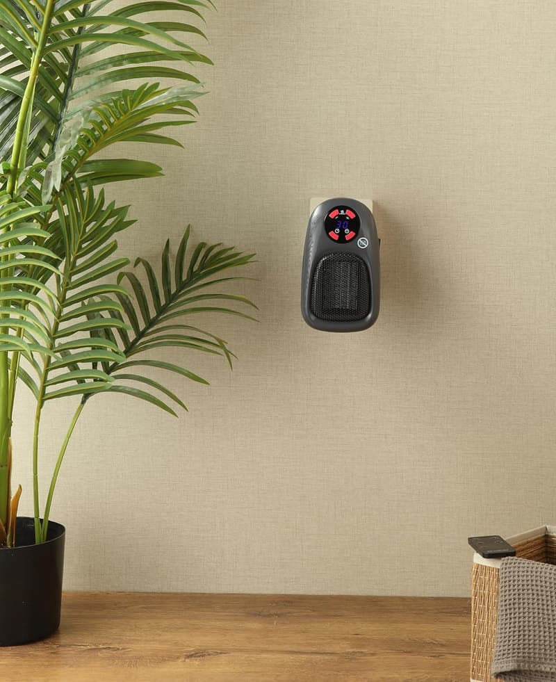 Starker Heizlüfter 500W mit Fernbedienung und Timer für Räume bis 20 qm