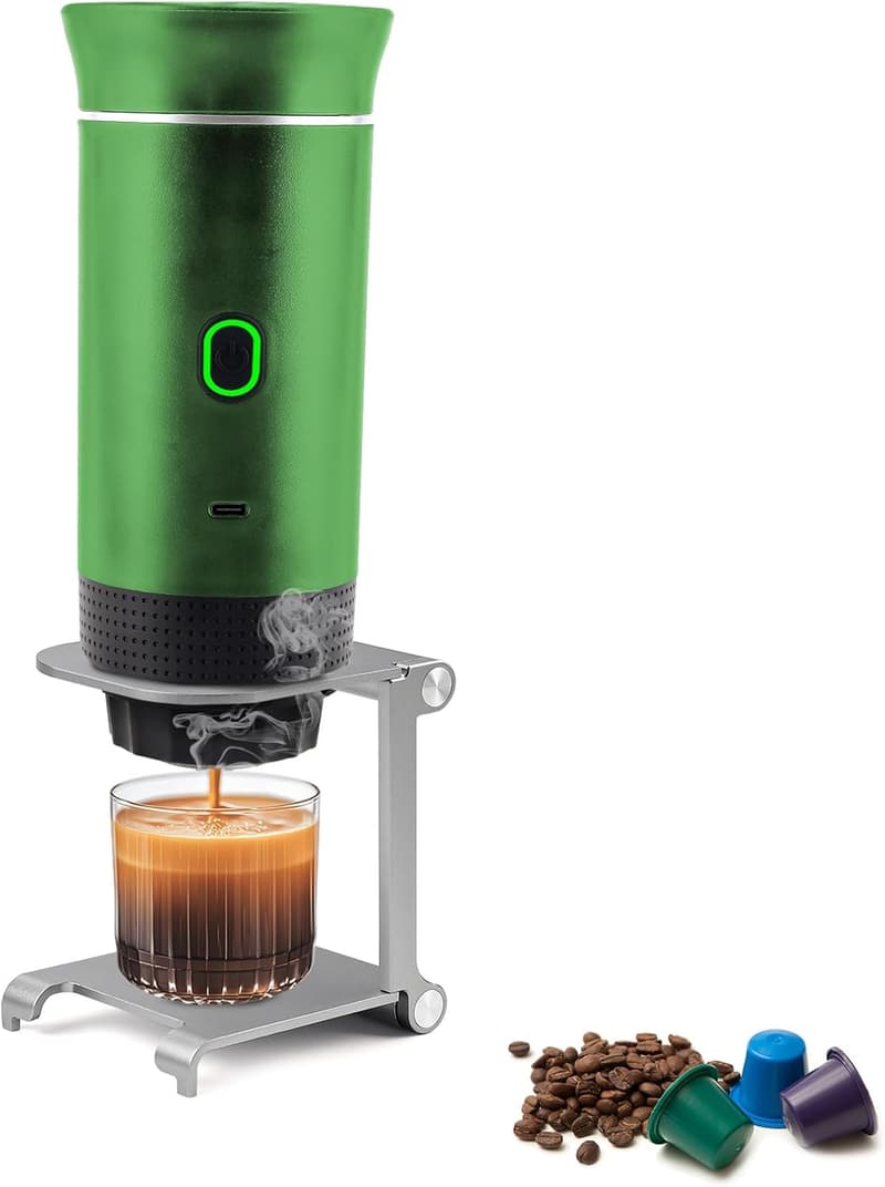 Tragbare 3-in-1 Espressomaschine mit USB für Reisen und Camping