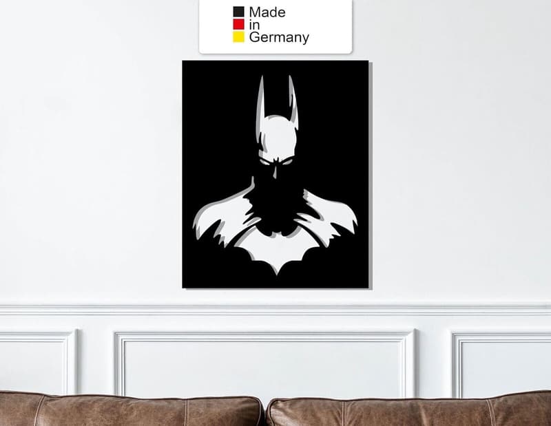 Batman Metall Wanddeko - Wandbild aus Metall (30 x 24 cm)