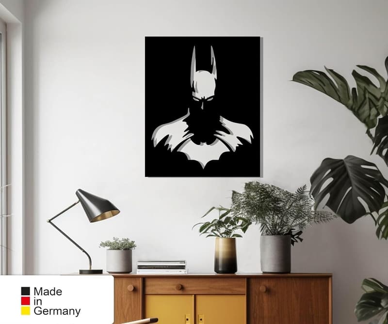 Batman Metall Wanddeko - Wandbild aus Metall (30 x 24 cm)