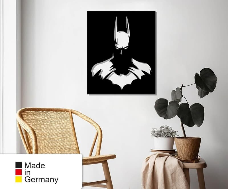 Batman Metall Wanddeko - Wandbild aus Metall (30 x 24 cm)