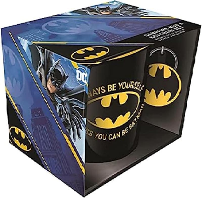 Batman Geschenkset: Tasse & Schlüsselanhänger im Be Batman Design