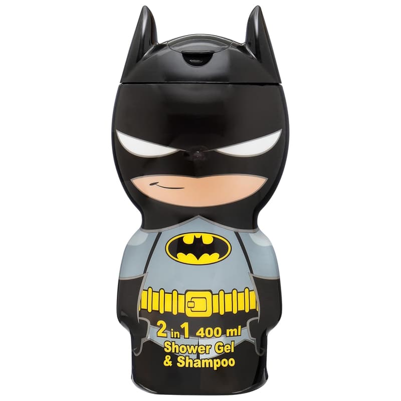 Batman Duschgel & Shampoo mit 3D Figur für Kinder und Erwachsene (400 ml)