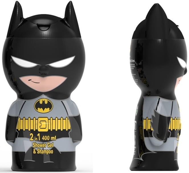 Batman Duschgel & Shampoo mit 3D Figur für Kinder und Erwachsene (400 ml)