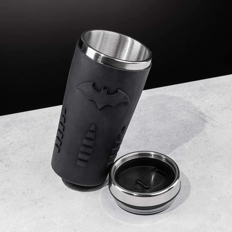 Batman Reisebecher – Wiederverwendbar, 450 ml, ideal für Kaffee & Tee