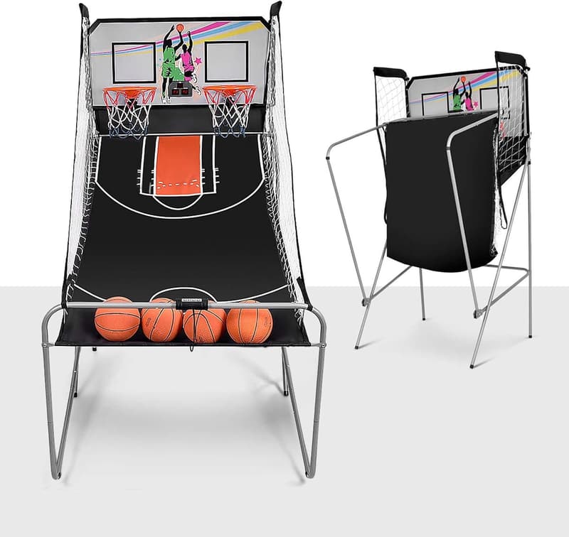 Elektronischer Basketballautomat mit Anzeigetafel und 8 Spielmodi