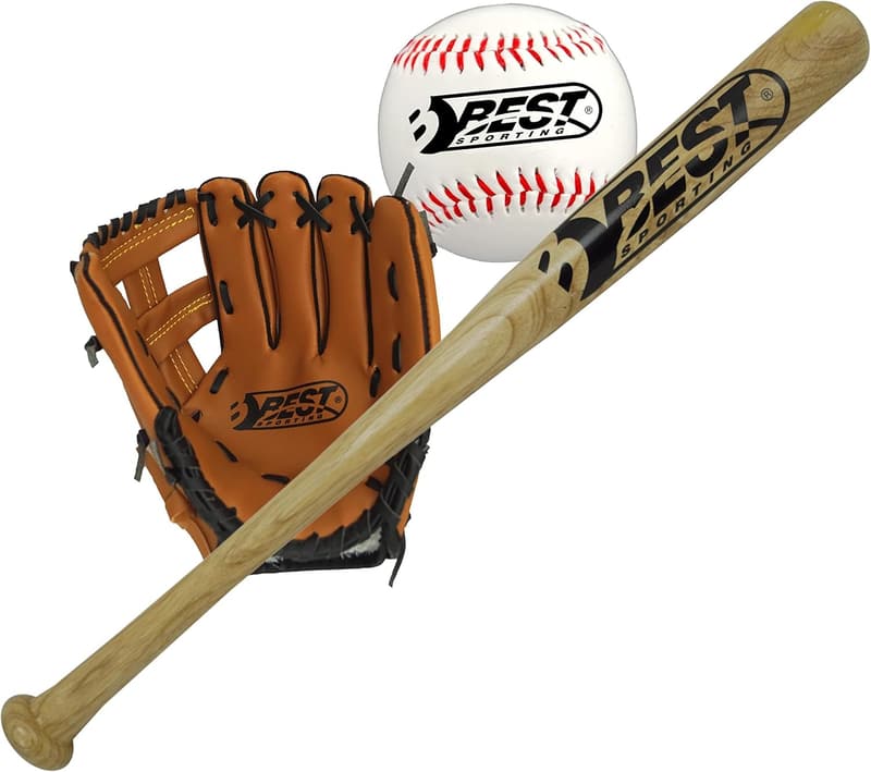 Baseball Set mit Schläger, Handschuh und Ball für Sportbegeisterte