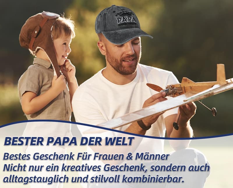 Personalisierte Baseballkappe zum Geburtstag für Männer