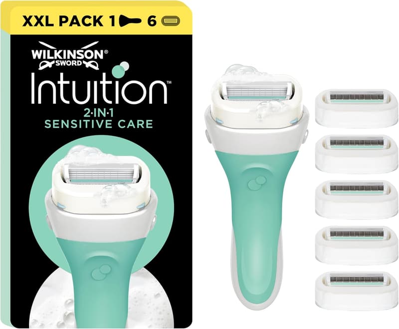 Intuition Sensitive Care Rasierer für Frauen mit 6 Klingen