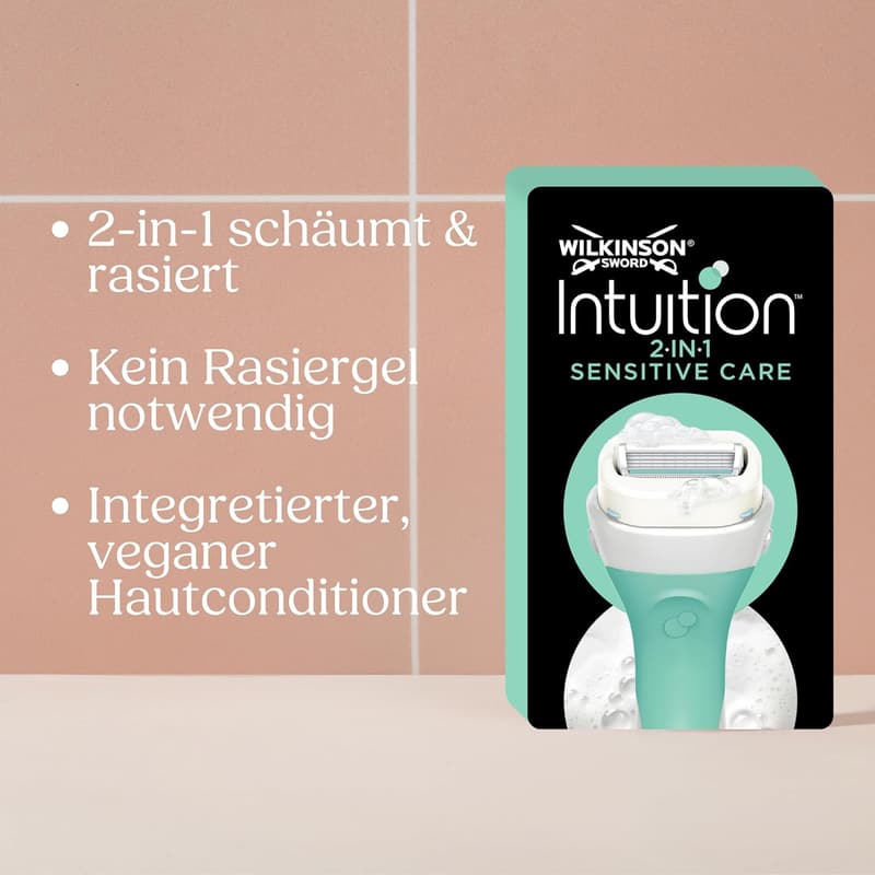 Intuition Sensitive Care Rasierer für Frauen mit 6 Klingen