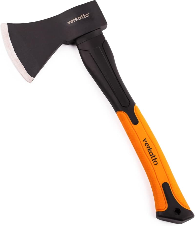 Mivos Universalaxt 600 g aus Kohlenstoffstahl mit Fiberglasstiel