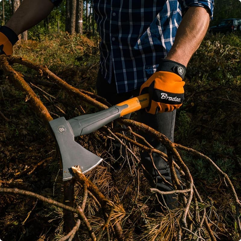 Universale Gartenbeil aus gekohltem Stahl – 800g – Ideal für Holzspalten
