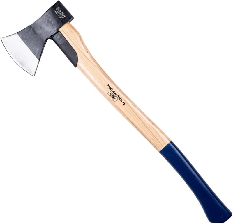 Germania Spaltaxt 1250 g mit 64 cm Hickory-Stiel und Schutz