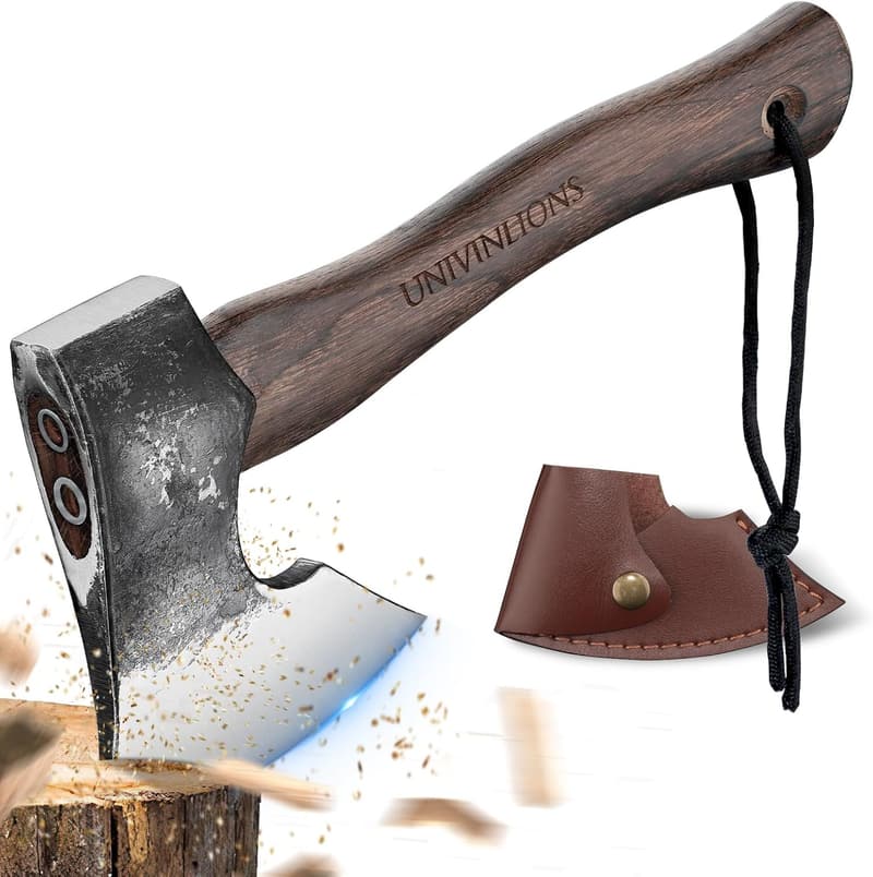 Handgeschmiedete Spaltaxt (27 cm) für Männer - ideal für Camping und Bushcraft