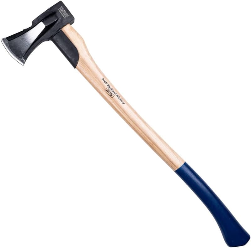 Hickory Holzspaltaxt 2000g mit Gummischutz – Spaltbeil für Brennholz