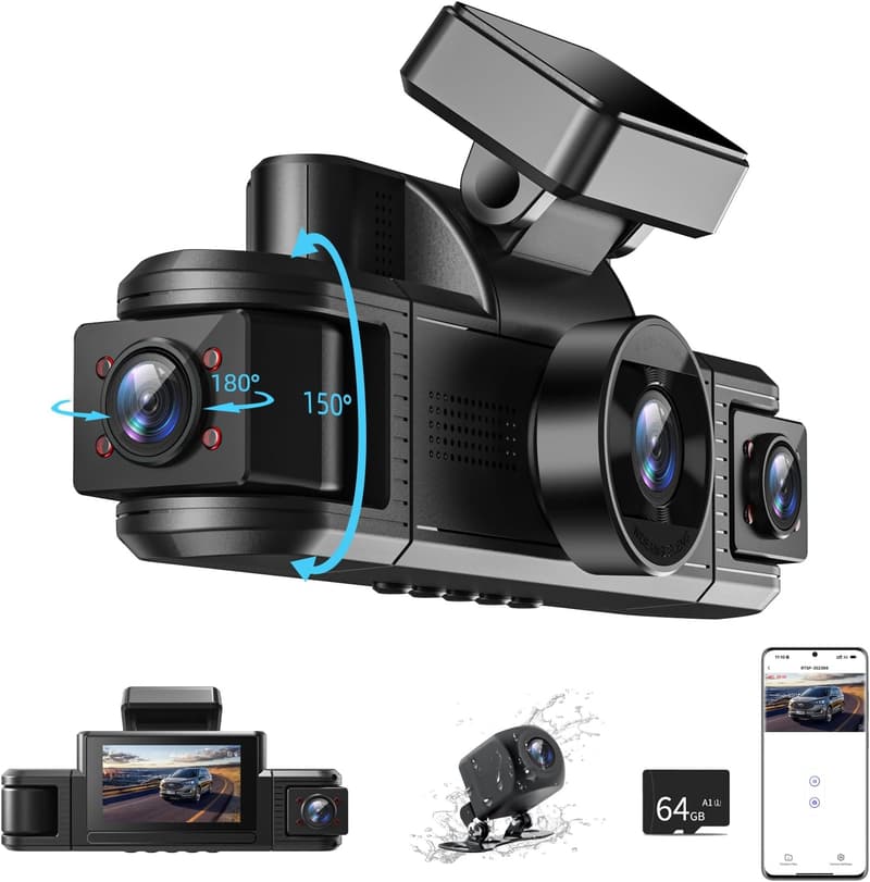 Adelagnes 4K Dashcam mit GPS, 3,18