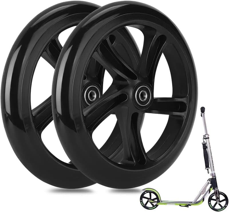 200mm Scooter Rollen mit ABEC9 Kugellager - Ersatzräder für Cityroller