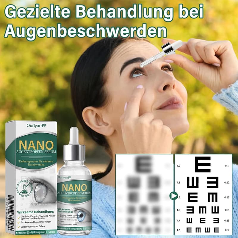 Ourlyard Nano Augentropfen Serum für trockene Augen, gezielte Behandlung