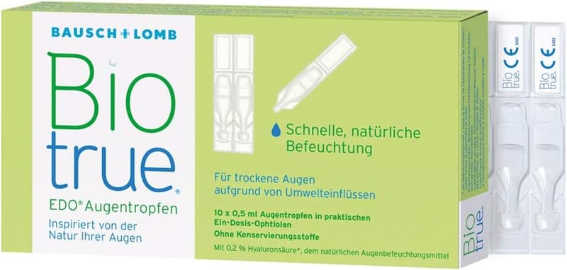 Biotrue Augentropfen von Bausch + Lomb, 10 x 0,5 ml